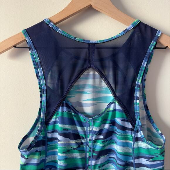 Lululemon Sculpt Tank in Seven Wonders Multi / Hero Blue Top Cut Out sleeveless - Picture 5 of 8